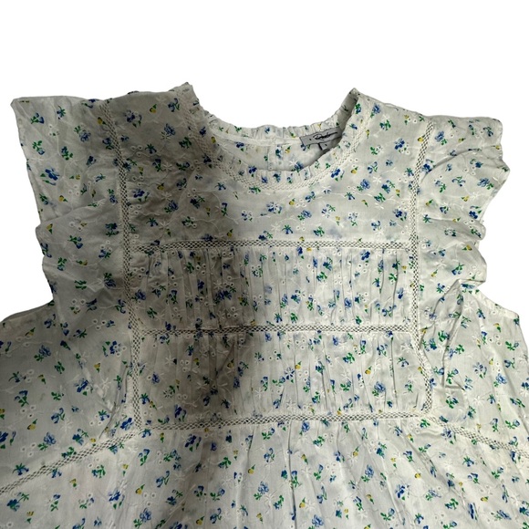 Smooth Sailing Bluebell Eyelet Gauze Shirt
